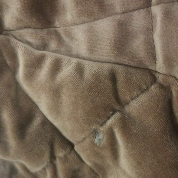 💲Isaac Miizrahi velvet puffer jacket dz. XL Brown - Picture 13 of 16